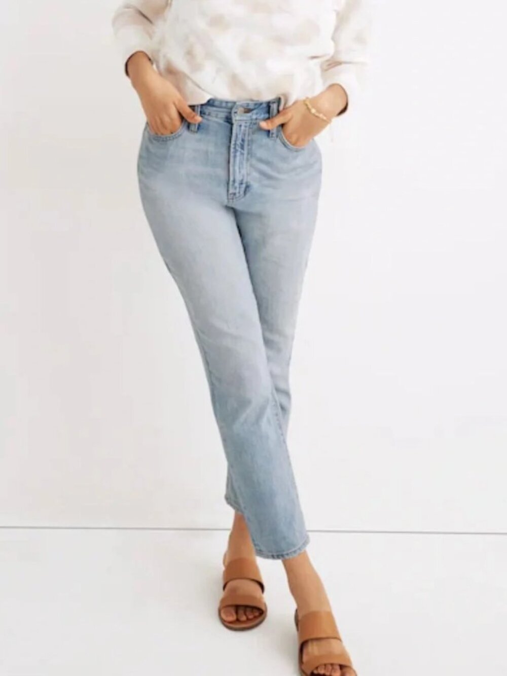 Madewell The Curvy Perfect Vintage Jeans Women 31 Tall Fitzgerald Wash K7527 NWT